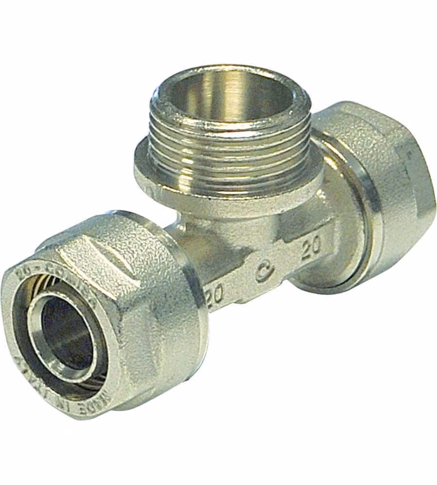 Raccordo TEE M Diametro  1/2" x 16