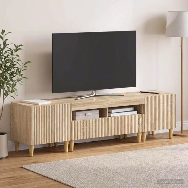 Mobile TV LED a 3 pezzi ARNHEM 3 pz Rovere Sonoma 3416597