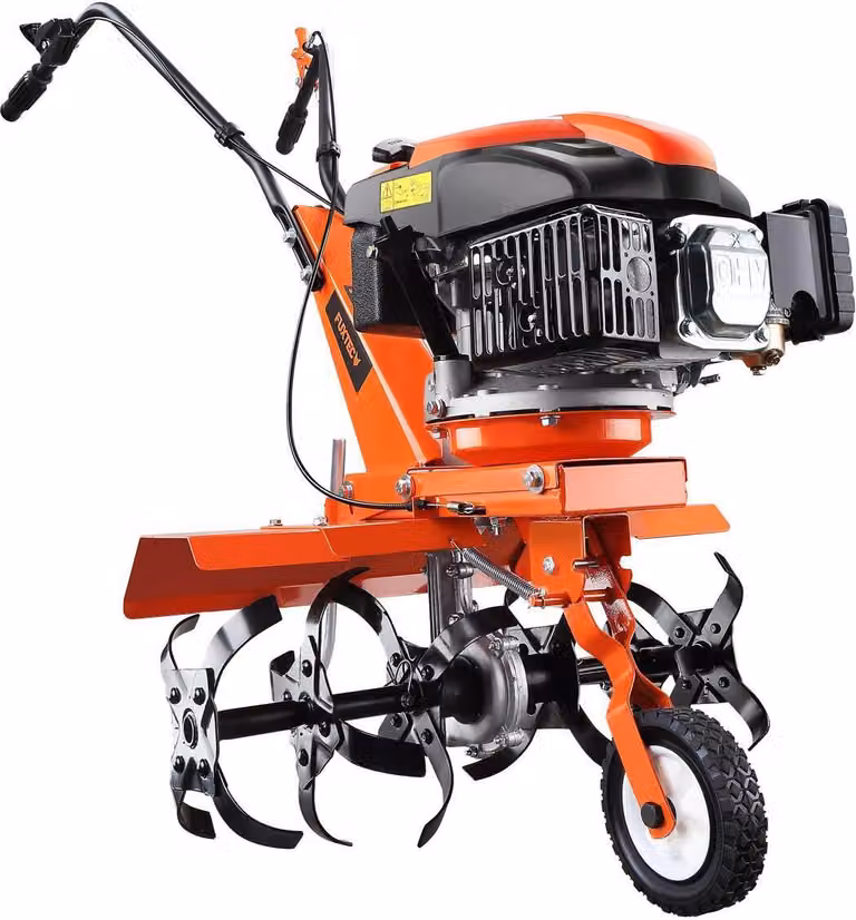 Motozappa a scoppio 66cm di frese 4 tempi benzina 139cc  2,2kW FUXTEC AF1139 SET
