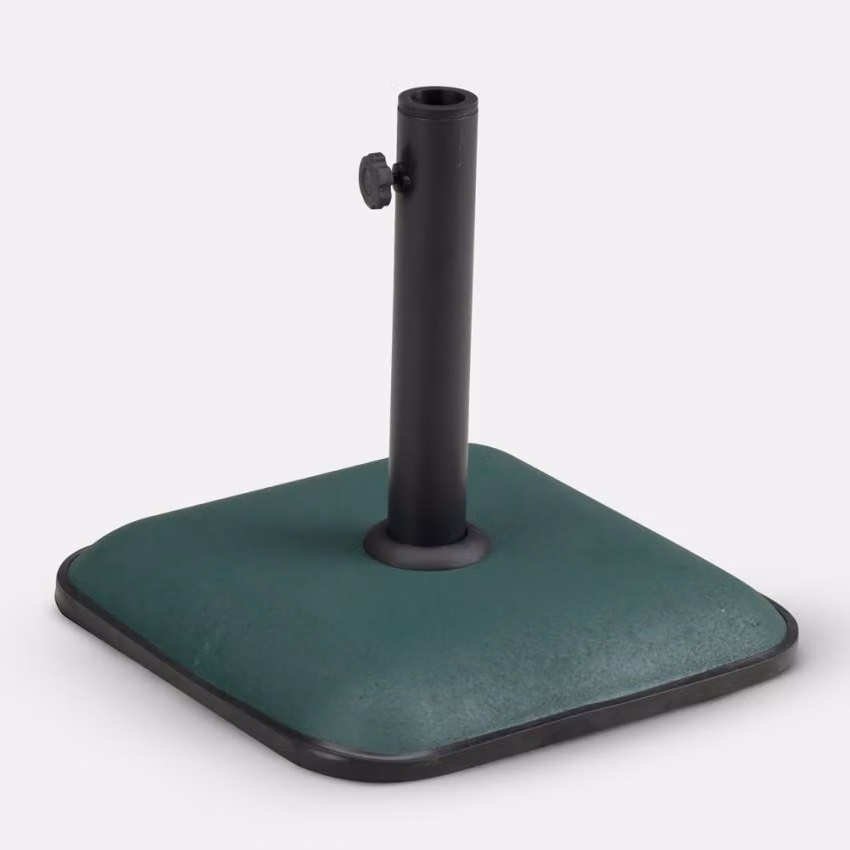 Portaombrelli base ombrellone cemento metallo 11 kg peso piastra giardino spiaggia