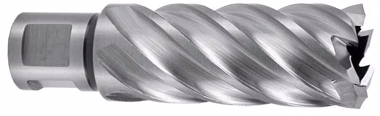 Carotatrice RUKO HSS Co 5 con gambo Weldon (3/4"). Ø 21 mm
