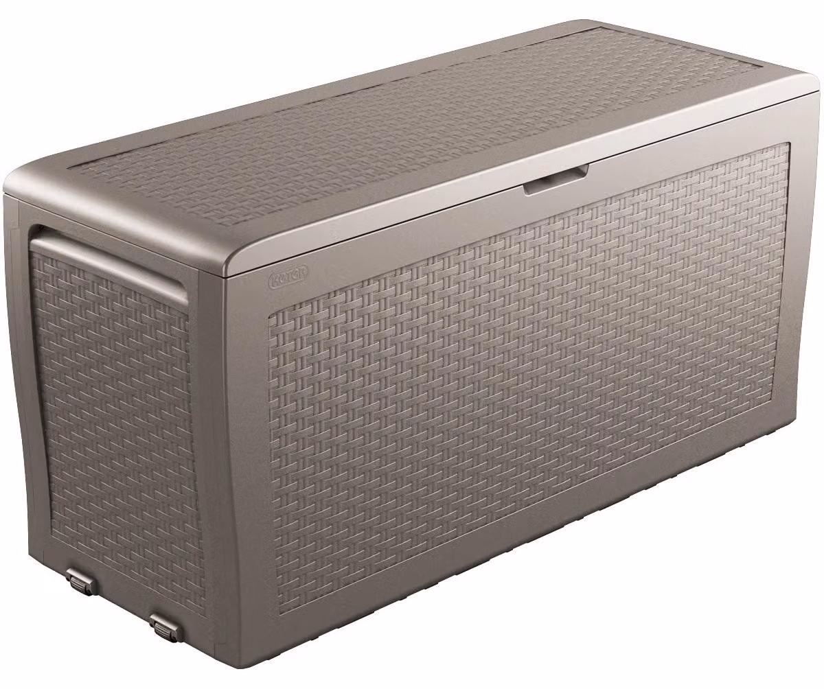 Keter Box da giardino Keter Samoa Rattan Box 270L cappuccino KT-610247