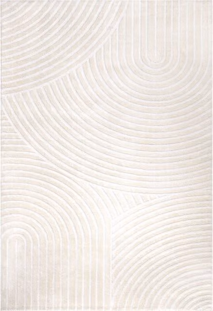 Tappeto moderno Lusenta beige con effetto alto-basso, L 80 cm x P 150 cm