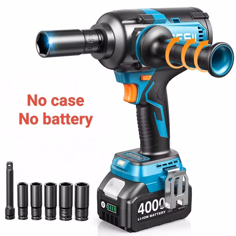 Avvitatore a percussione a batteria - Avvitatore a percussione con attacco quadrato da 1,27 cm - Coppia di 1200 Nm - 21 V - Motore brushless - Senza batteria e custodia