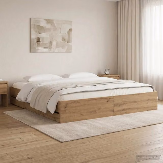 Telaio del letto con storage Rovere Artigianale 180 x 200 cm 3445761