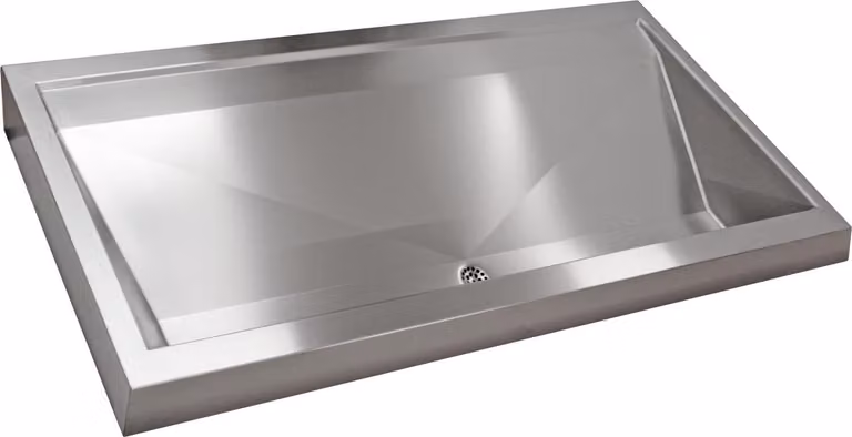 Impianto di lavaggio in linea KWC AR, PRESTIGE, acciaio inox, 1200x150x570 mm, 2 stazioni di lavaggio