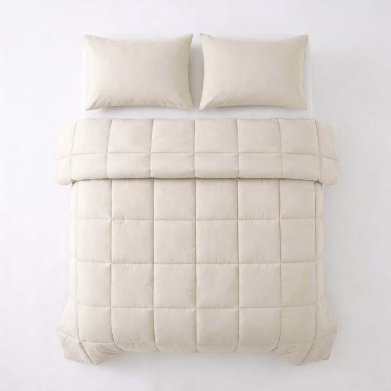 Piumino Primaviera Deluxe Lazy in percalle beige 240 x 220 cm