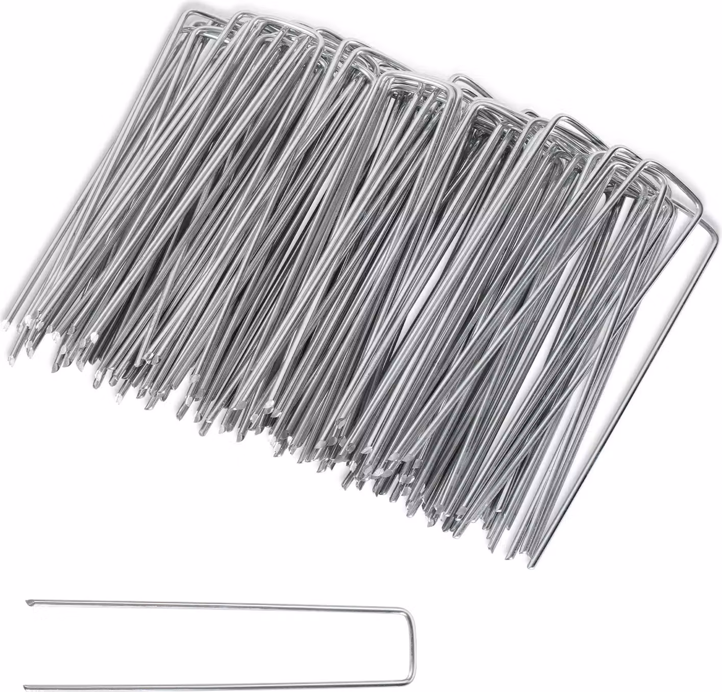 400 pezzi Ø2,8 mm ancoraggio a terra 150x25 mm ancoraggio di fissaggio chiodi a terra in acciaio zincato ancoraggio a terra