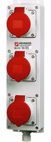 Striscia di prese, presa multipla TL 3xCEE16A,5p,m.morsetto 96705