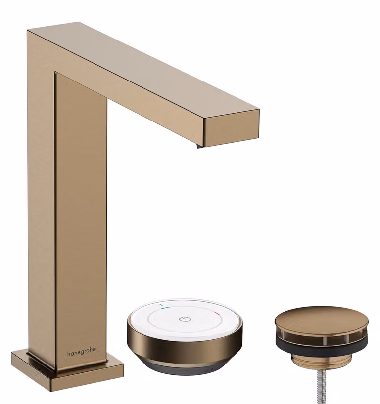 Miscelatore per lavabo Tecturis E, finitura bronzo spazzolato, 173 mm, 2 fori