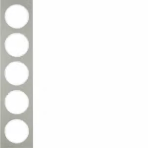 Berker 10152214 Cornice in acciaio inossidabile/bianco polare Berker R.3