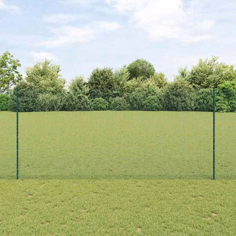 Maison Exclusive - Recinzione con Posto Verde 1,4 x 10 m Acciaio e PVC