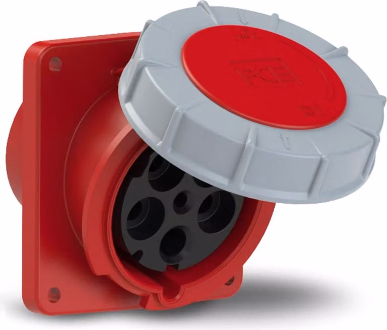 Pce Cee Anbausteckd.5P 125A 400V (445-6)