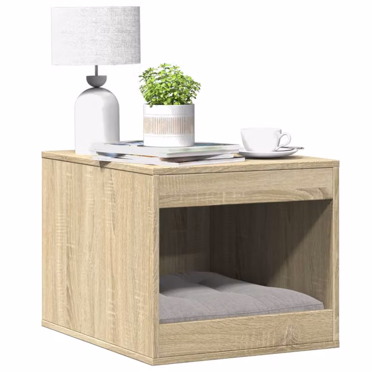 Recinto lettiera per gatti vidaXL in truciolato color rovere sonoma marrone L: 47 cm, P: 59 cm, H: 42 cm