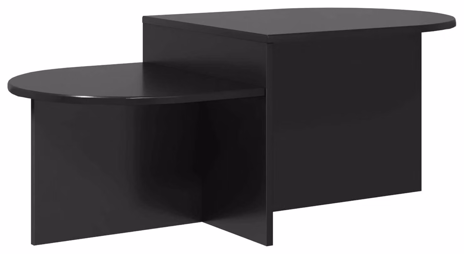 Tavolino da salotto Rovere Nero 100 x 50 x 40 cm