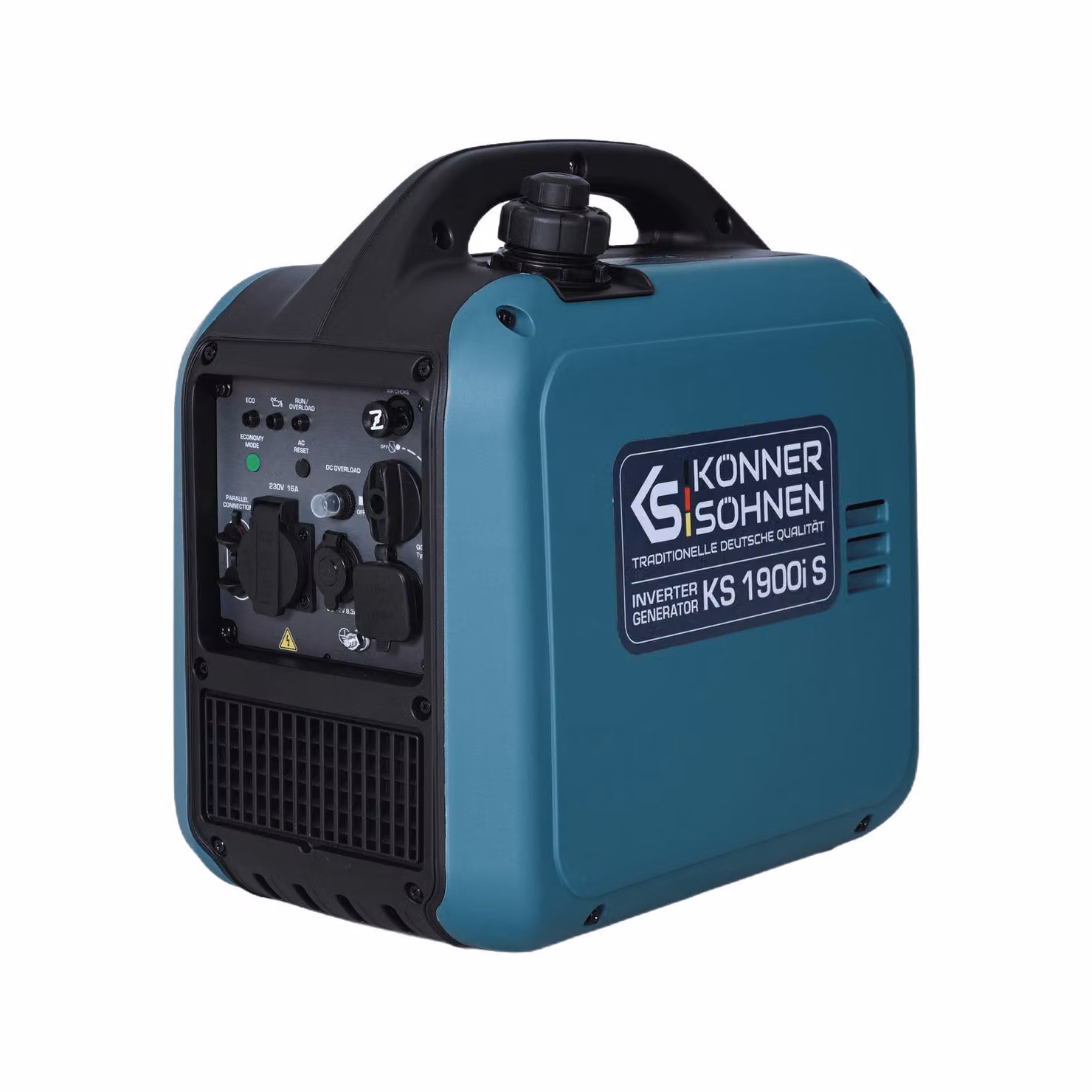 Generatore con inverter Könner & Söhnen KS 1900i S, 2000 W, onda sinusoidale pura, benzina, USB, super silenzioso, parallelo, generatore da campeggio, leggero
