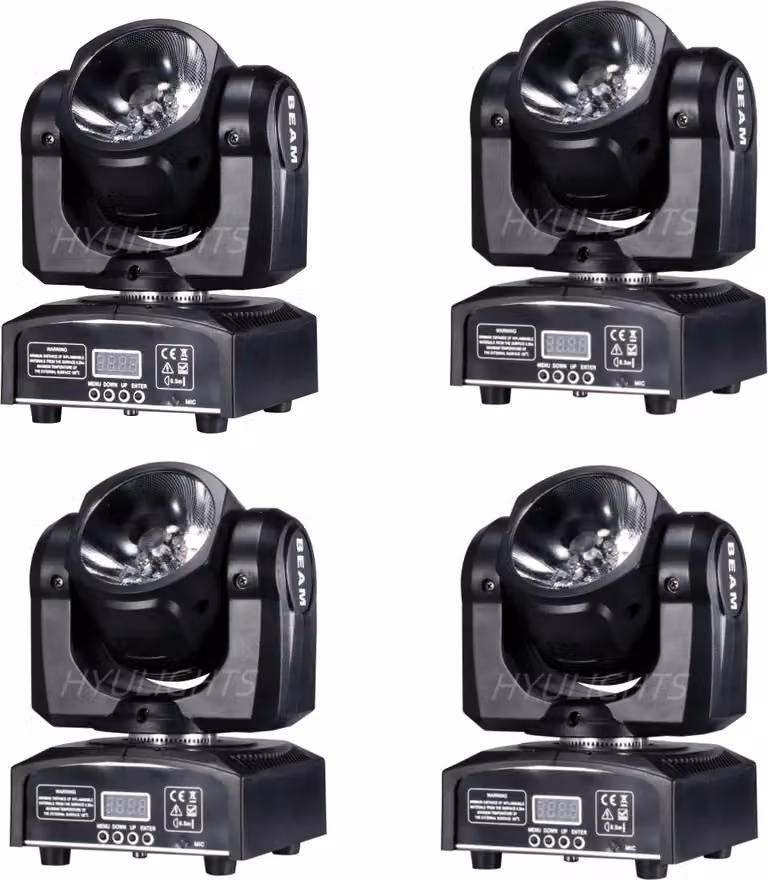lampada a testa mobile con fascio di luce da 60W, controllo DMX, modalità di controllo versatili, testa mobile con fascio di luce da 60W, spina Eu