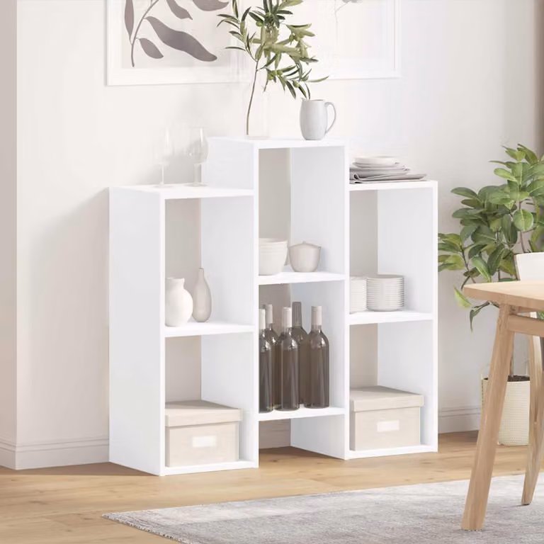 Credenza moderna vidaXL in MDF bianco L 90 cm x P 30 cm x H 90 cm