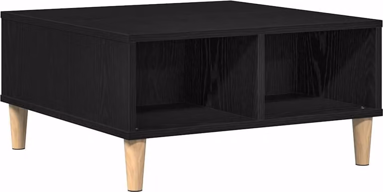 Tavolino da salotto Rovere Nero 60 x 60 x 30 cm