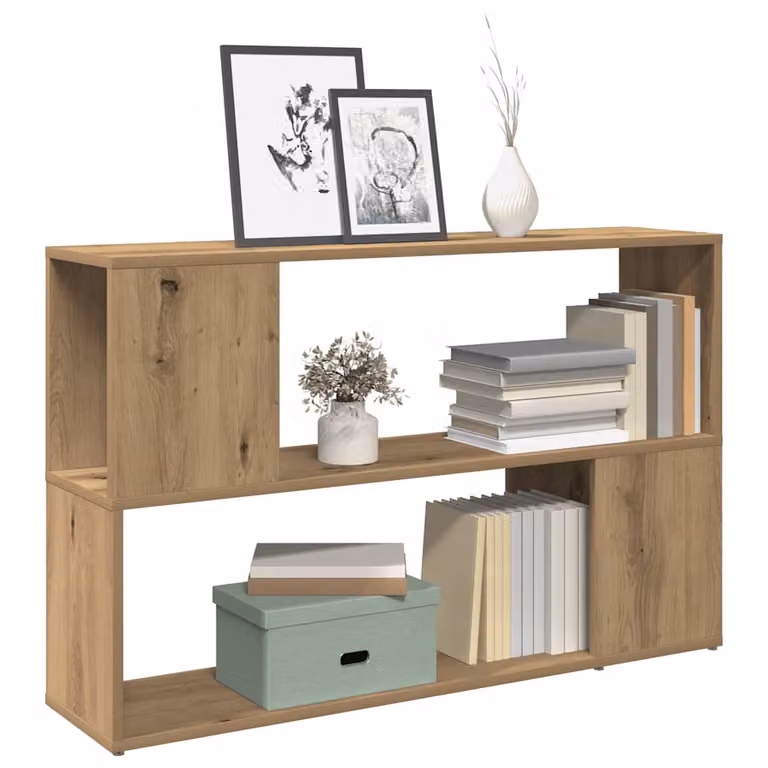 Libreria moderna da parete vidaXL in MDF marrone con pannello posteriore L 100 cm x P 24 cm x H 63 cm
