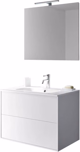 Composizione 4 pezzi IGEA bianco opaco_71x46,5x190