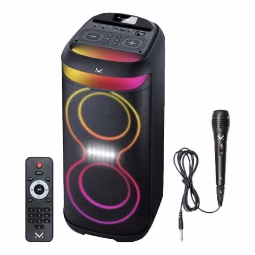 Set Karaoke Majestic Fire 38 BK con tecnologia TWS, Bluetooth e USB, 480W, Nero Multicolore – 2