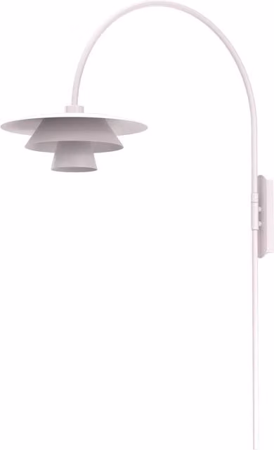 Applique da parete Plato Luminex in metallo color cashmere beige e bianco con attacco E27