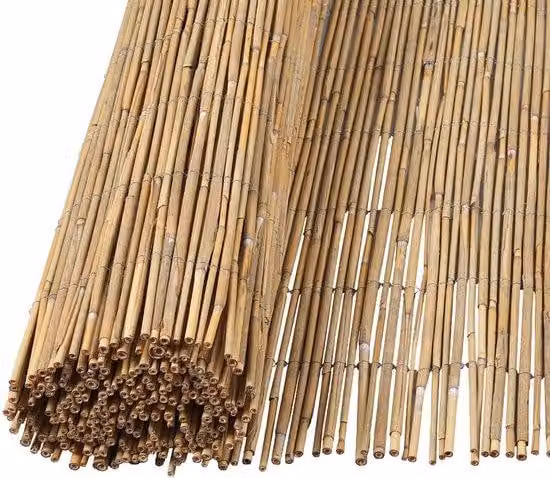 Steccato in canna naturale 180x600 cm, recinzione da giardino