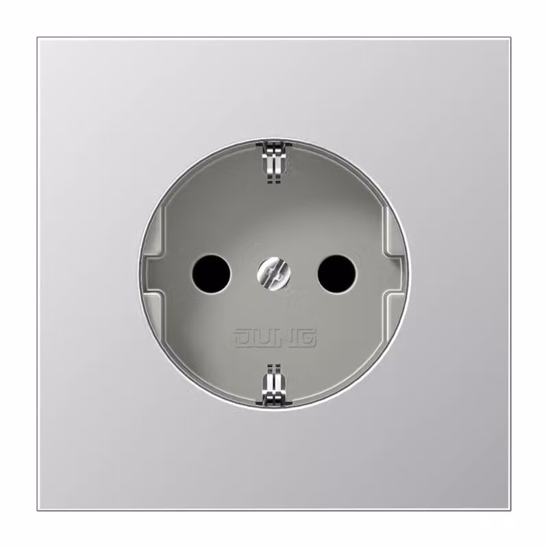 Jung AL 1520 KI Presa di corrente con protezione tattile avanzata alluminio LS990