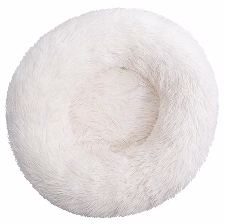 Cuccia per cani, lavabile, morbida, adatta per gatti e cani di piccola taglia, 120 cm, colore bianco