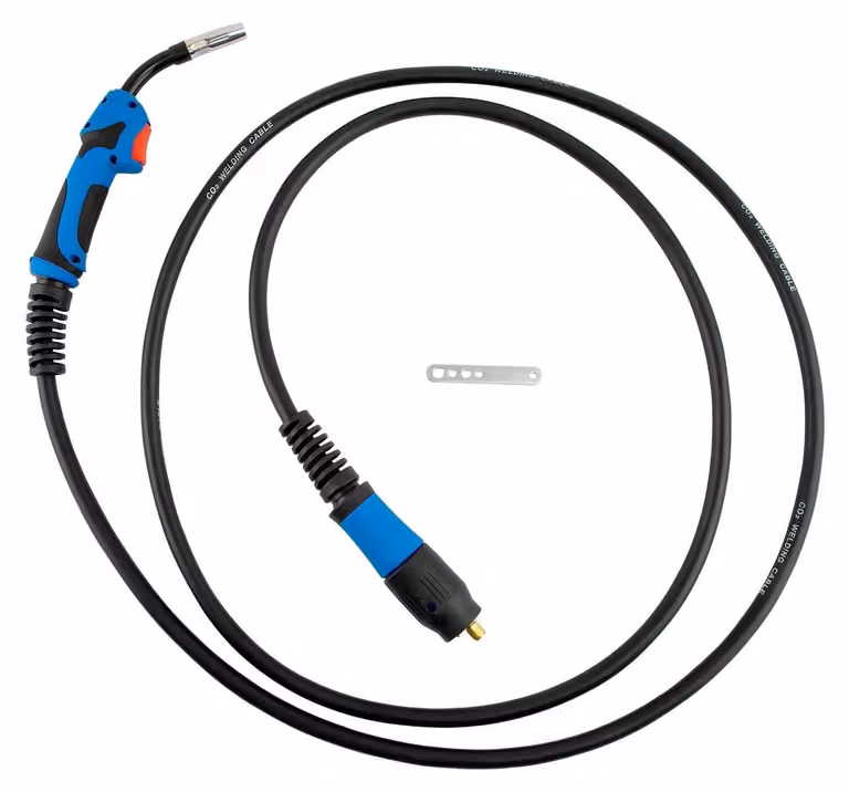 Bruciatore per saldatura MIG MB15 - Pistola per saldatura - Kit di conversione a gas per saldatrice MIG - Set di tubi, lunghezza 4 metri
