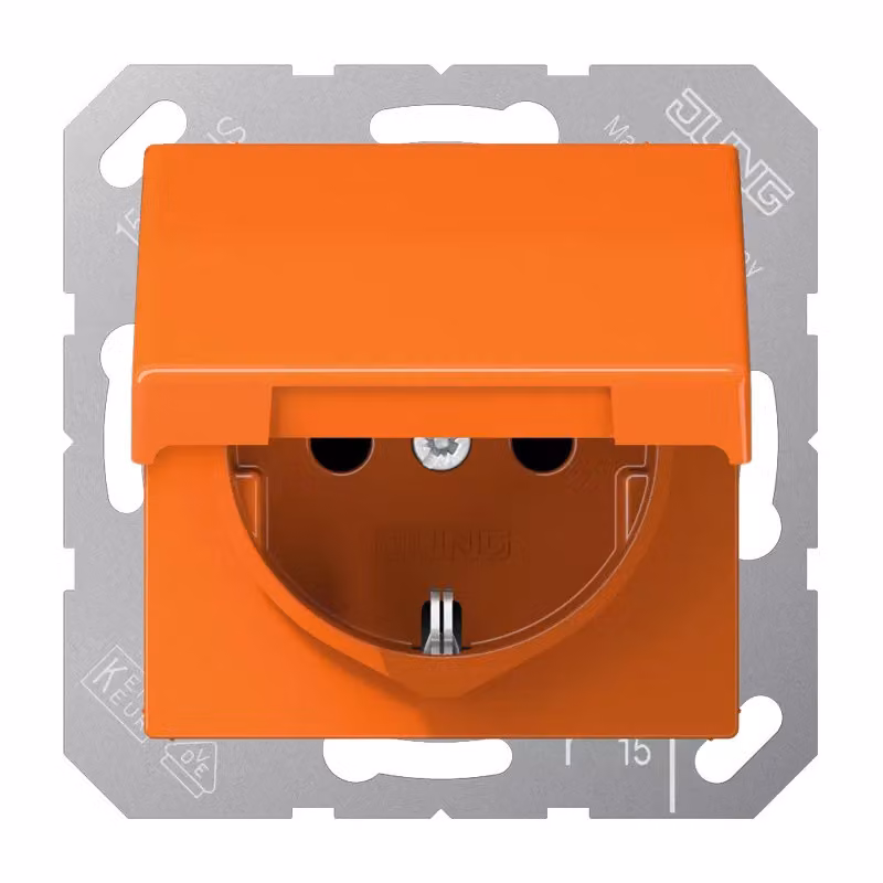 Jung AS1520BFKIKLO Presa SCHUKO® 16 A 250 V ~ arancione (per ZSV)