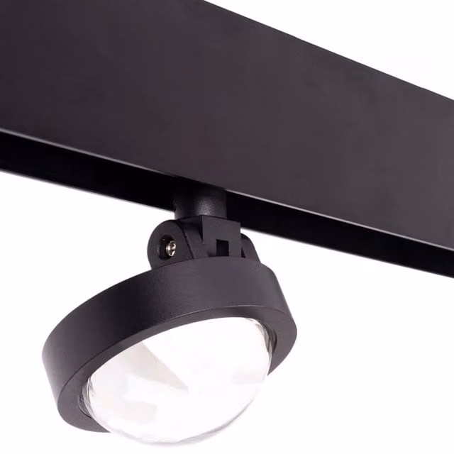 Faretto magnetico Maxlight DALI LED 8W 3000K nero, orientabile e dimmerabile per binario