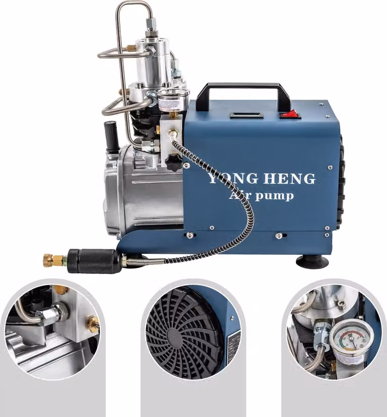 Compressore d'aria ad alta pressione - Elettropompa di rilancio 220V - Pressione 30 MPa - Potenza 1,8 kW - Portata 50 L/min - Spina UE 50 Hz - Blu
