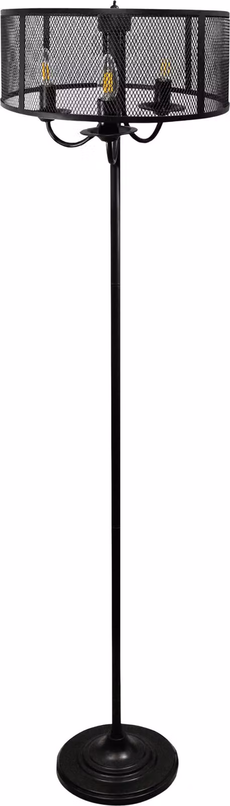 Lampada da terra nera E14x3 SOHO 310880 Polux