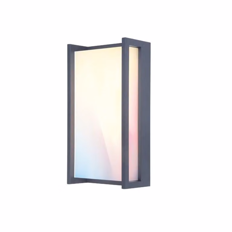 LUTEC Qubo LED parete esterna 2700-6500 K dimmerabile 16W IP54 antracite