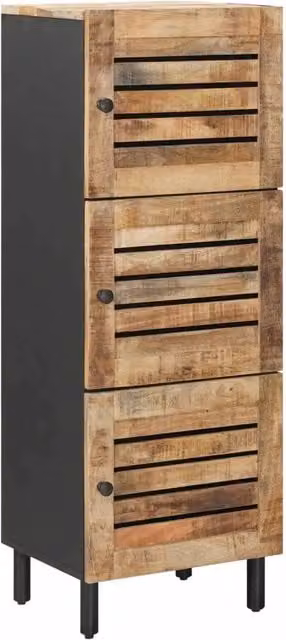 Armadio da soggiorno moderno vidaXL in legno di mango marrone L 40 cm, P 33 cm, H 110 cm