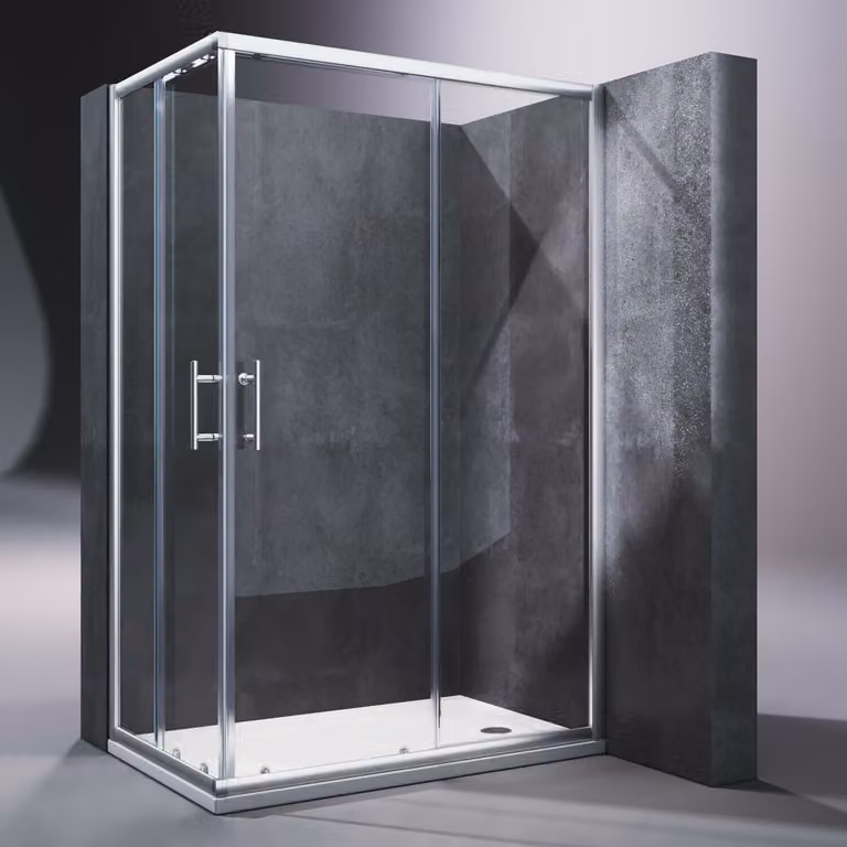 SONNI cabina doccia angolare 120x80cm porta scorrevole doccia angolare 185cm doppia porta doccia ESG vetro doccia