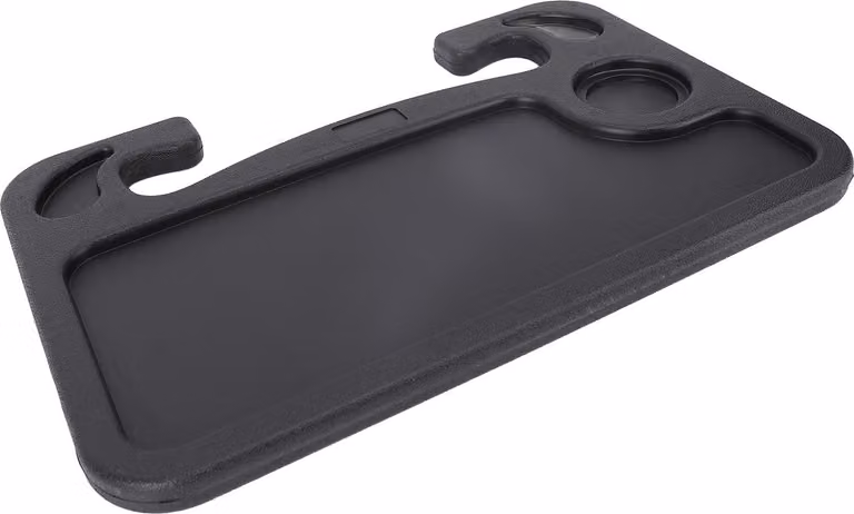 Scrivania da volante per auto, multifunzionale, portatile, tavolo da pranzo in HDPE per SUV, camion, autobus, monovolume, per mangiare, lavorare, nero
