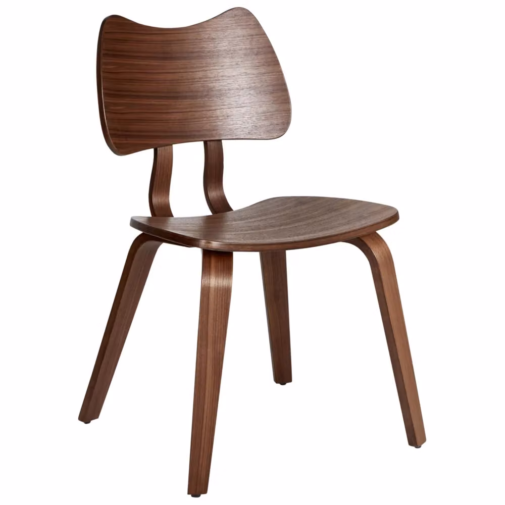 Set di 2 sedie da pranzo BELIANI in legno di gomma marrone in stile retrò per cucina e sala da pranzo – 2