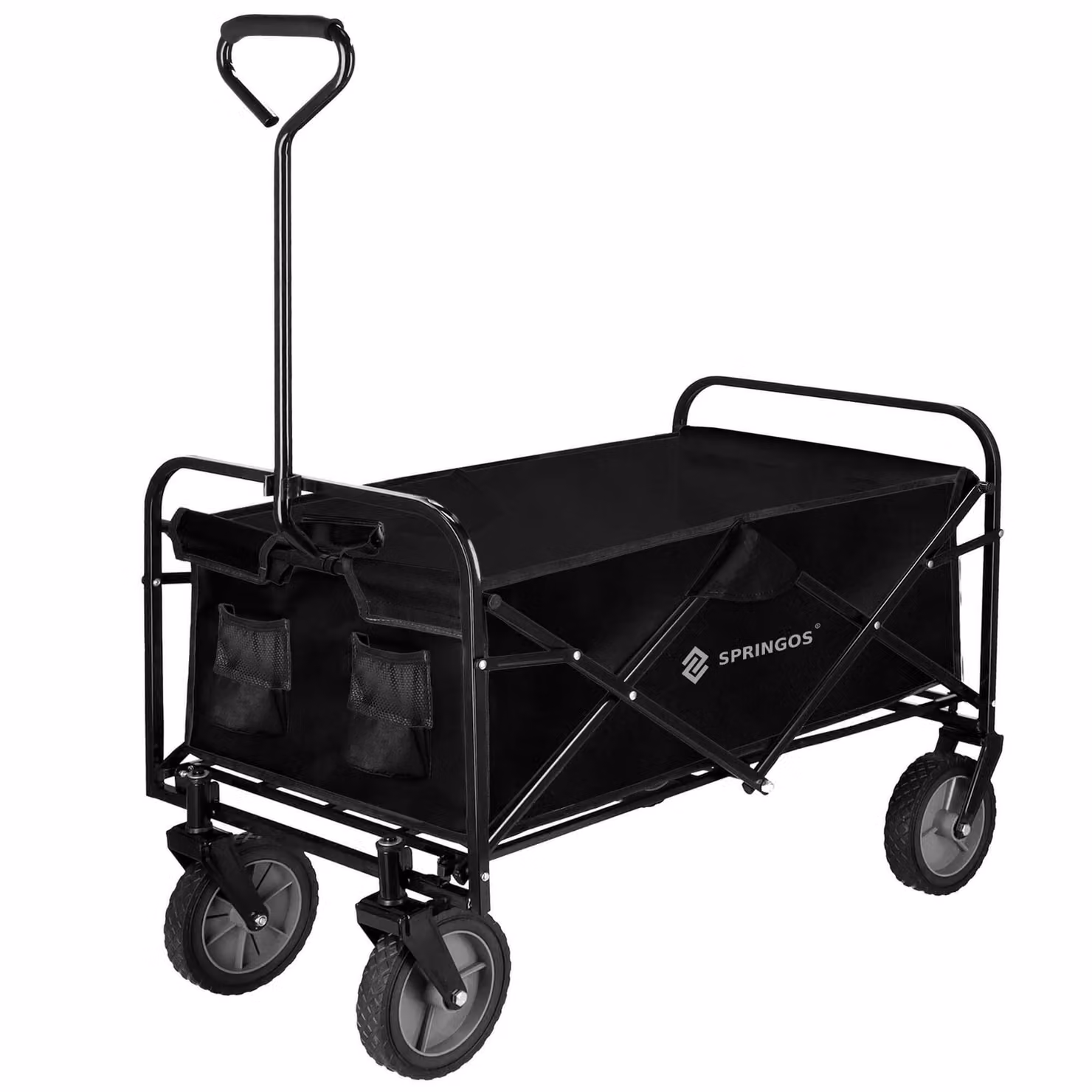 Carrello pieghevole Springos® da 105 litri Carrello da trasporto Carrello a mano per bambini Trolley fino a 80 kg
