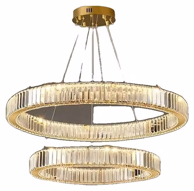 Lampada a sospensione, design moderno, temperatura di colore regolabile, 2 circuiti, dimmerabile tramite telecomando