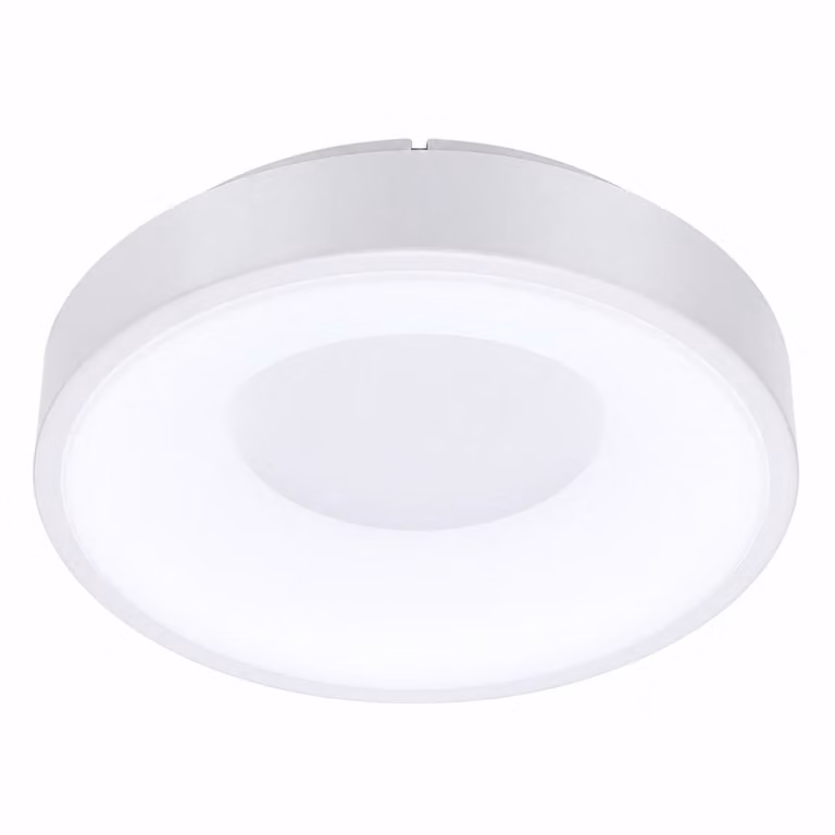 Plafoniera LED design 28W metallo circolare Ø30 cm 3000K-4000K-6000K selezionabile driver Philips 3500lm CRI 85 nessun sfarfallio