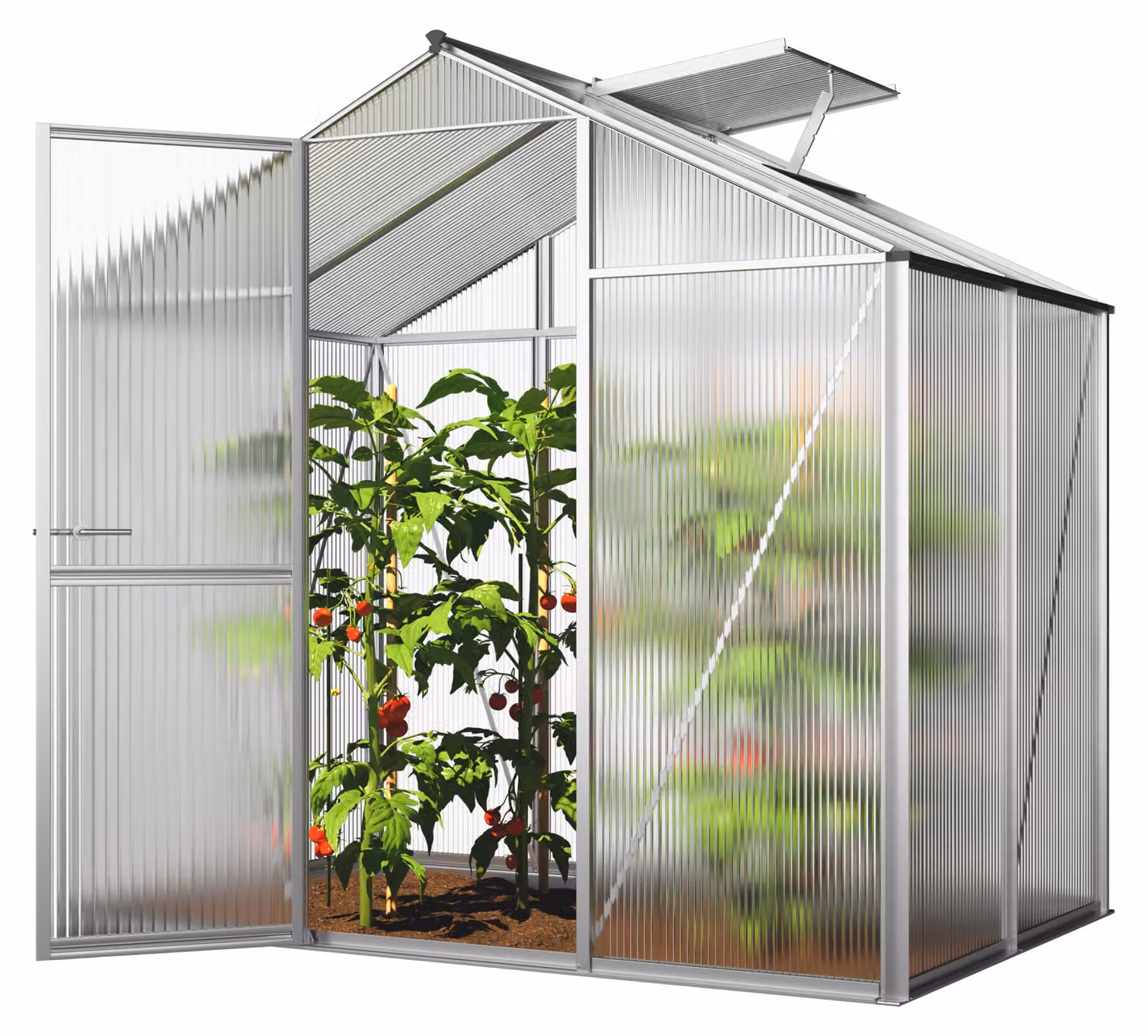 Serra GFP ECO 2 telaio in alluminio 192 x 131 cm, lastre a doppia parete di 8 mm