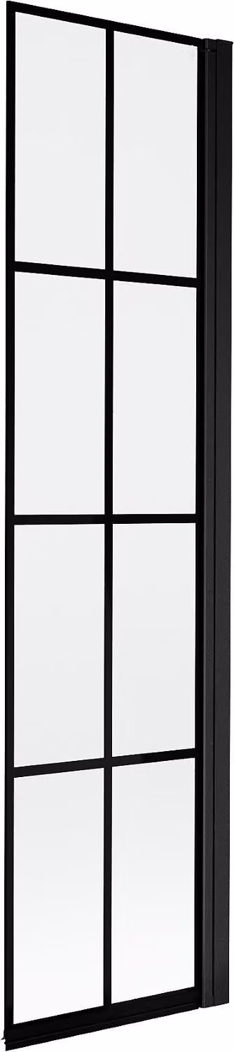 Mexen Mist para-doccia 1-anta destra 50 x 150 cm, griglia nera, nero - 8A9-050-001-70-77-P