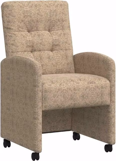 Sedie da Pranzo con Ruote 2 pz | Sedie da cucina Grigio chiaro 58 x 67 x 97 cm