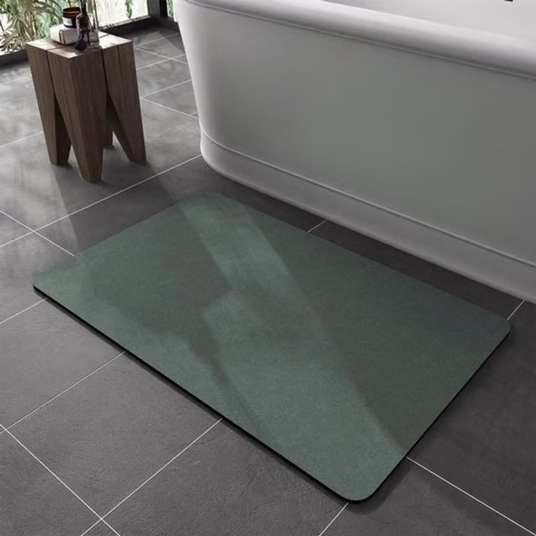 Tappetino antiscivolo per il bagno, superassorbente e ad asciugatura rapida, dimensioni 40 x 60 cm, lavabile, resistente allo sporco, ideale per vasche da bagno e docce, confortevole