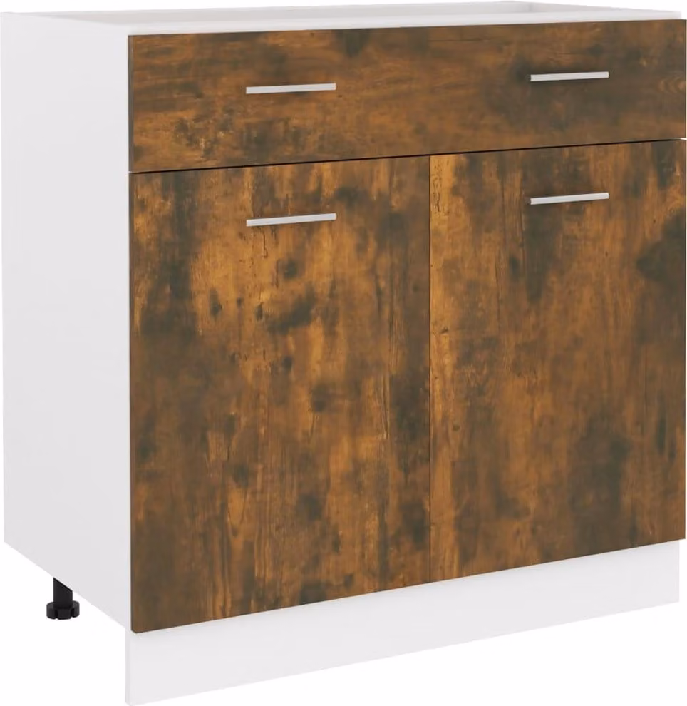 Mobile con Cassetto “Lyon” Rovere Fumo 80x46x81,5 cm