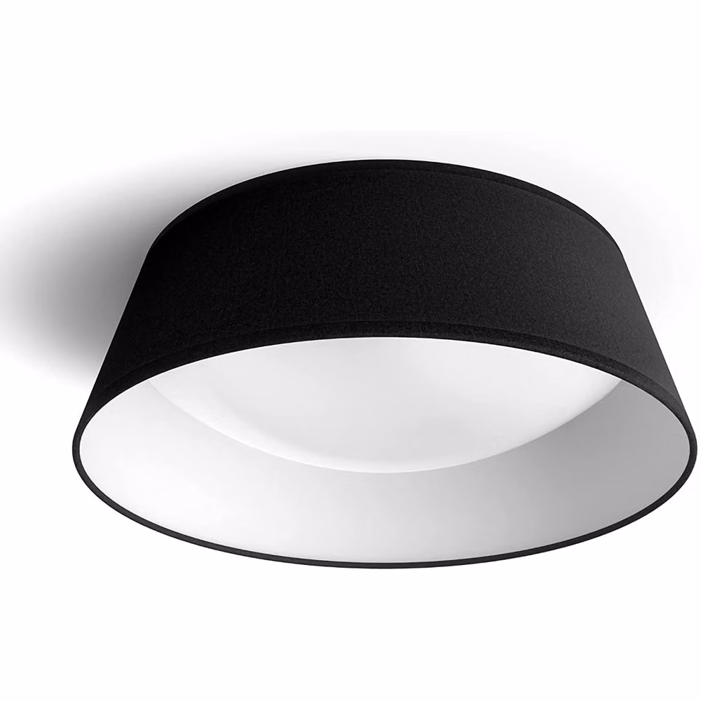 PHILIPS Lampada da soffitto a LED per interni - EyeComfort - 34cm - 14W - 1100 lumen - 3000K - metallo nero - 93533