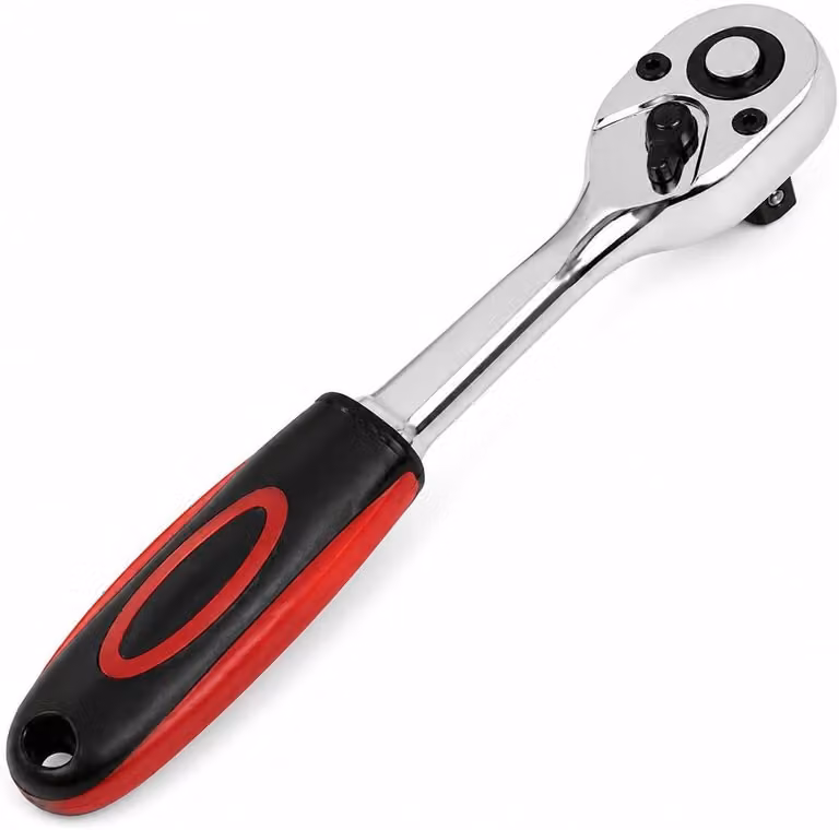 Chiave a cricchetto da 1/4 di pollice, 72 denti, reversibile, con sistema di sgancio rapido, per uso in officina